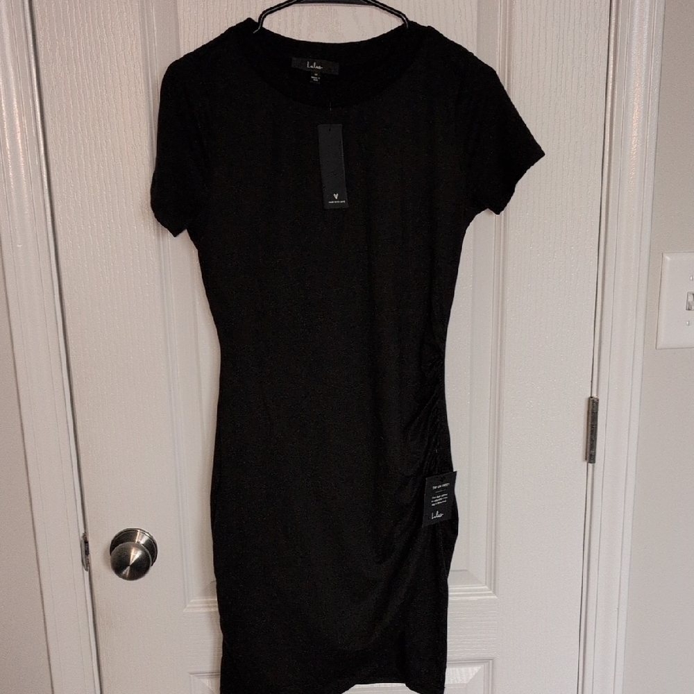 Lulu's Classic Black Mini Dress